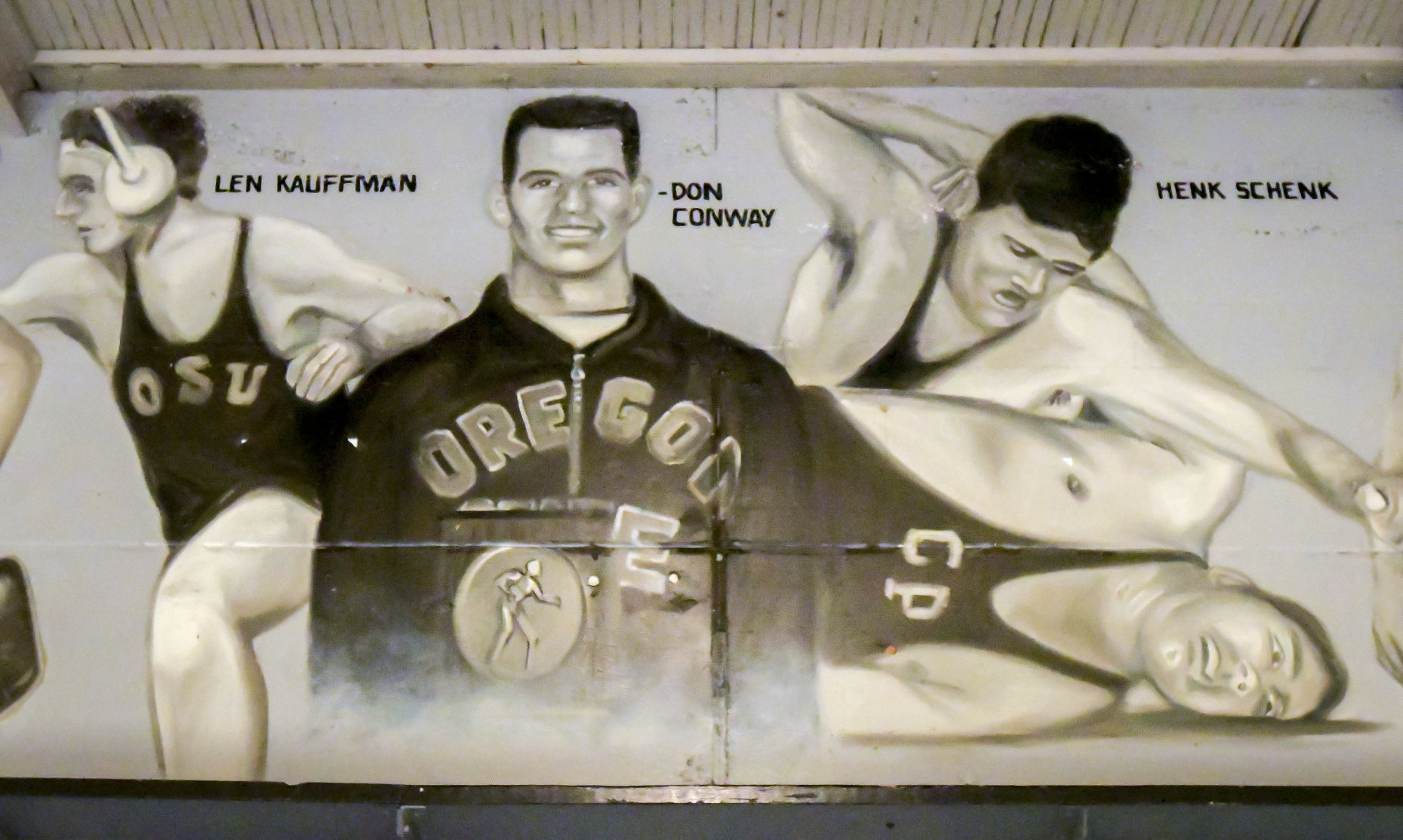 Wrestling Mural Gill Coliseum